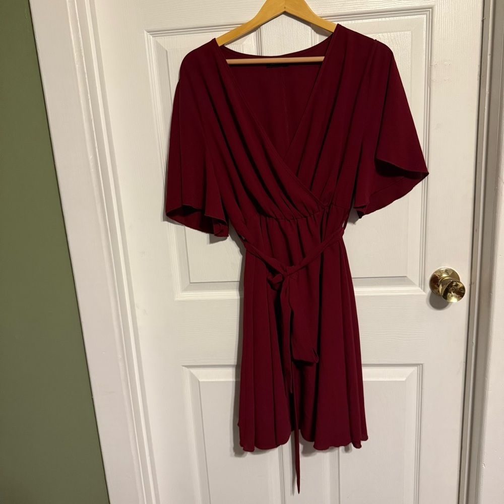 Burgundy  Dress